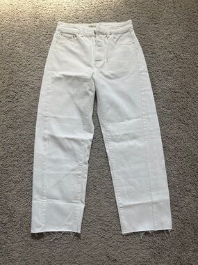 Madewell Curvy Pieced Barrel-Leg Jeans